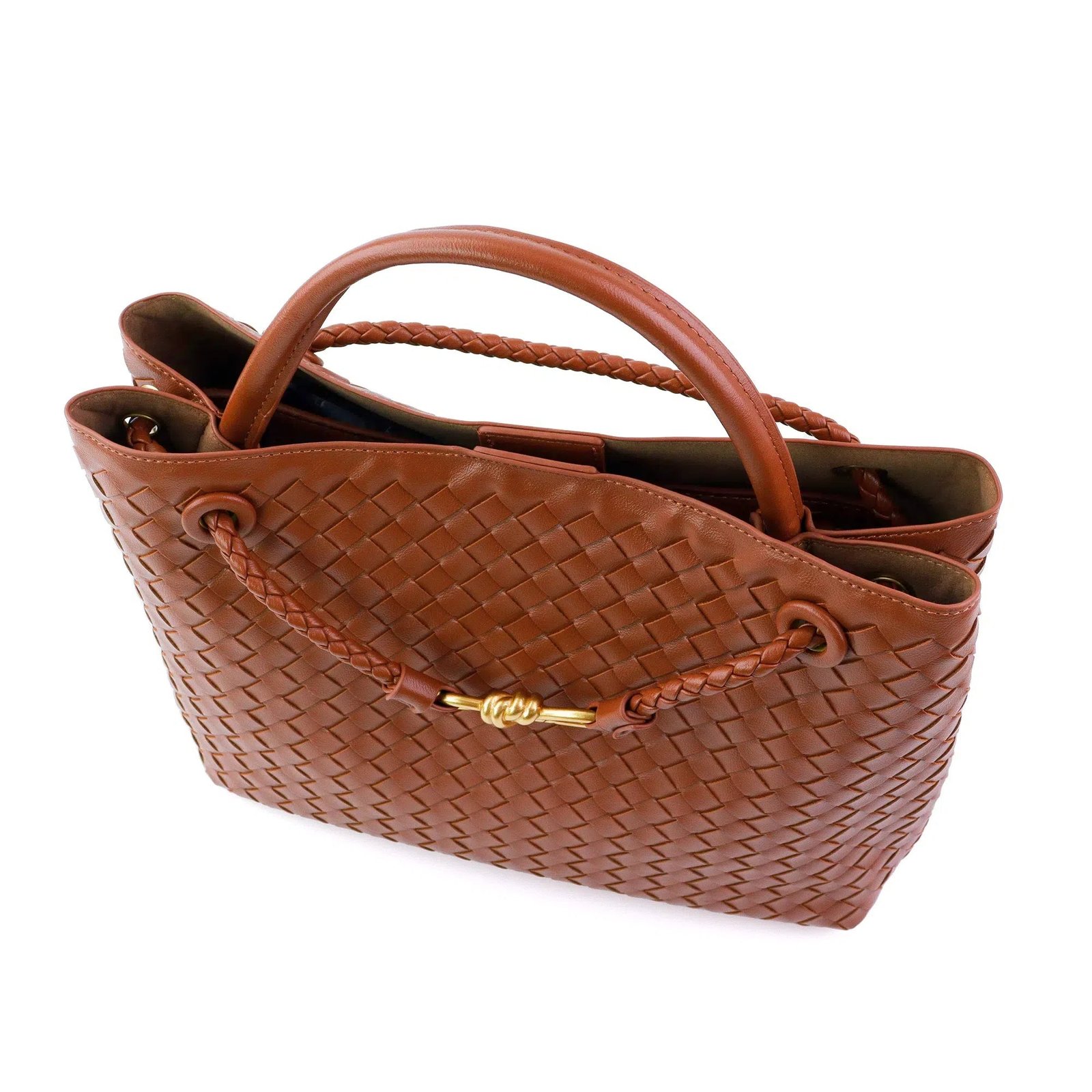 Large Woven Crossbody Bag - Image 4