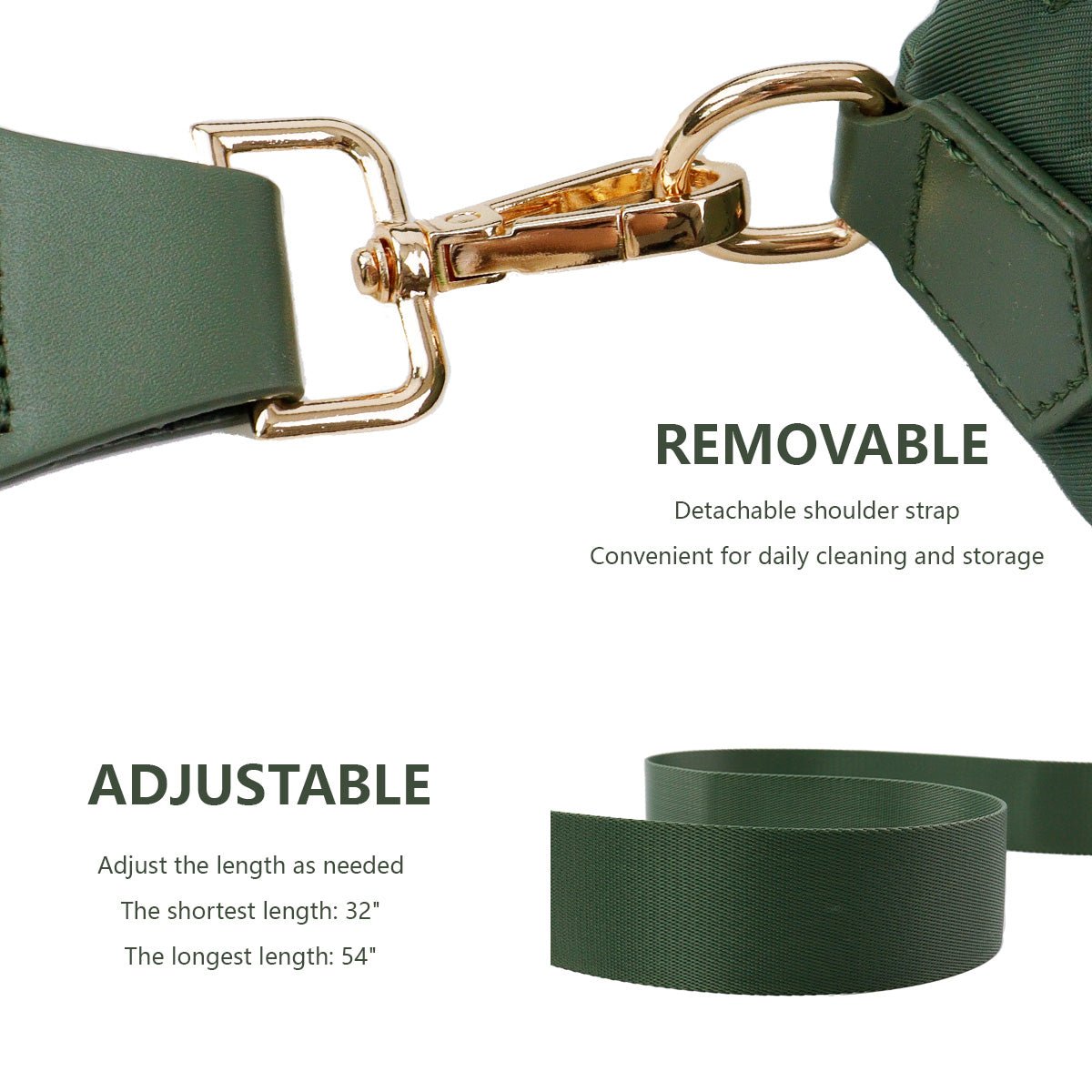 Solid Color Crossbody Bum Bag - Image 6