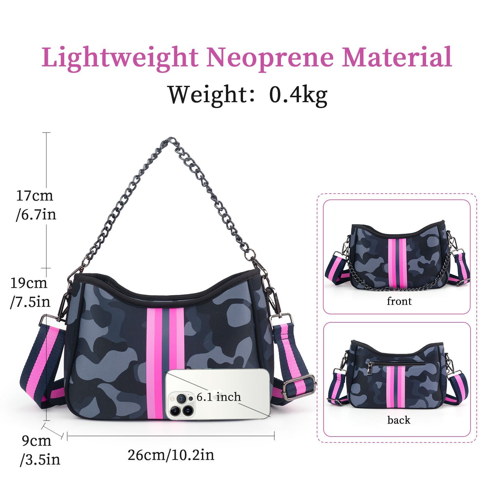 Neoprene Wristlet Bag - Image 5