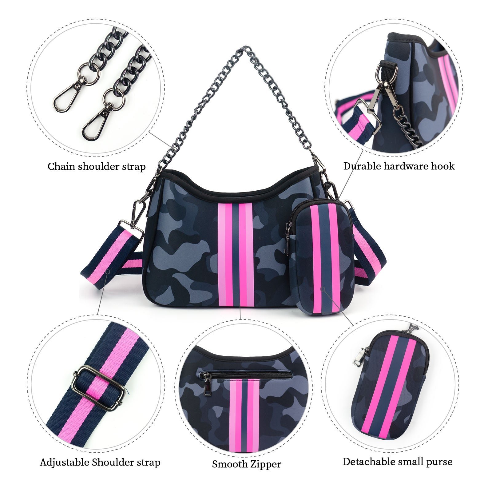 Neoprene Wristlet Bag - Image 8