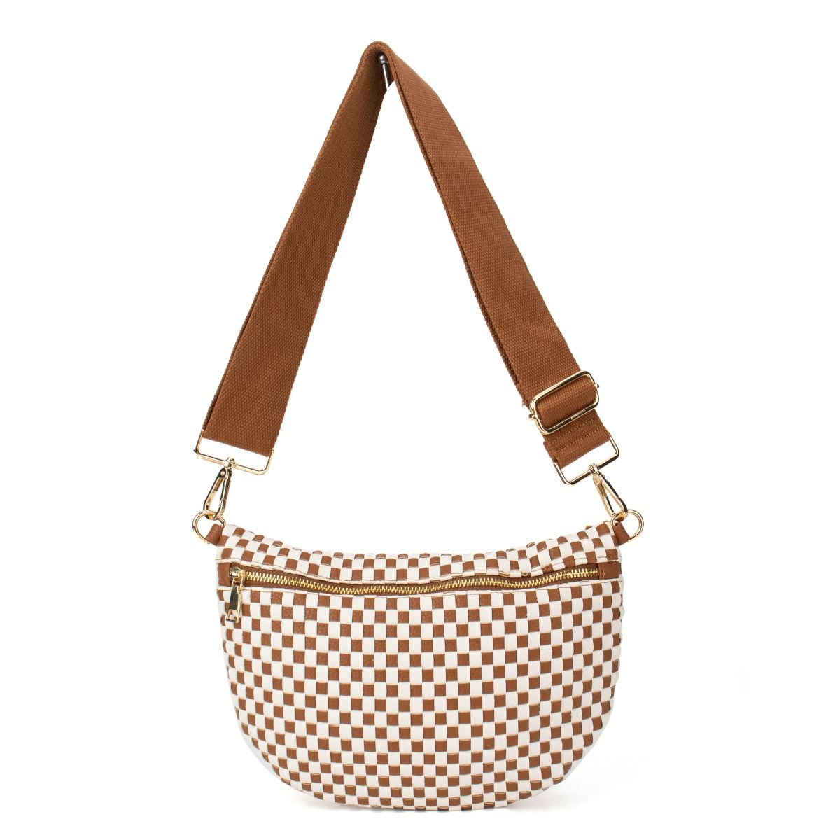 Woven Crossbody Belt Bag