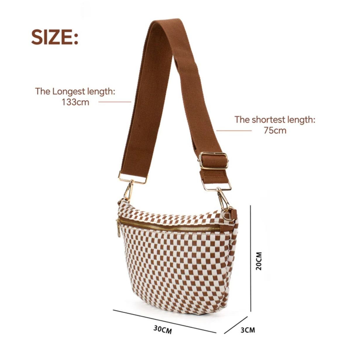 Woven Crossbody Belt Bag - Image 2