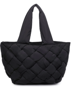 Puffer Jacket Woven Tote