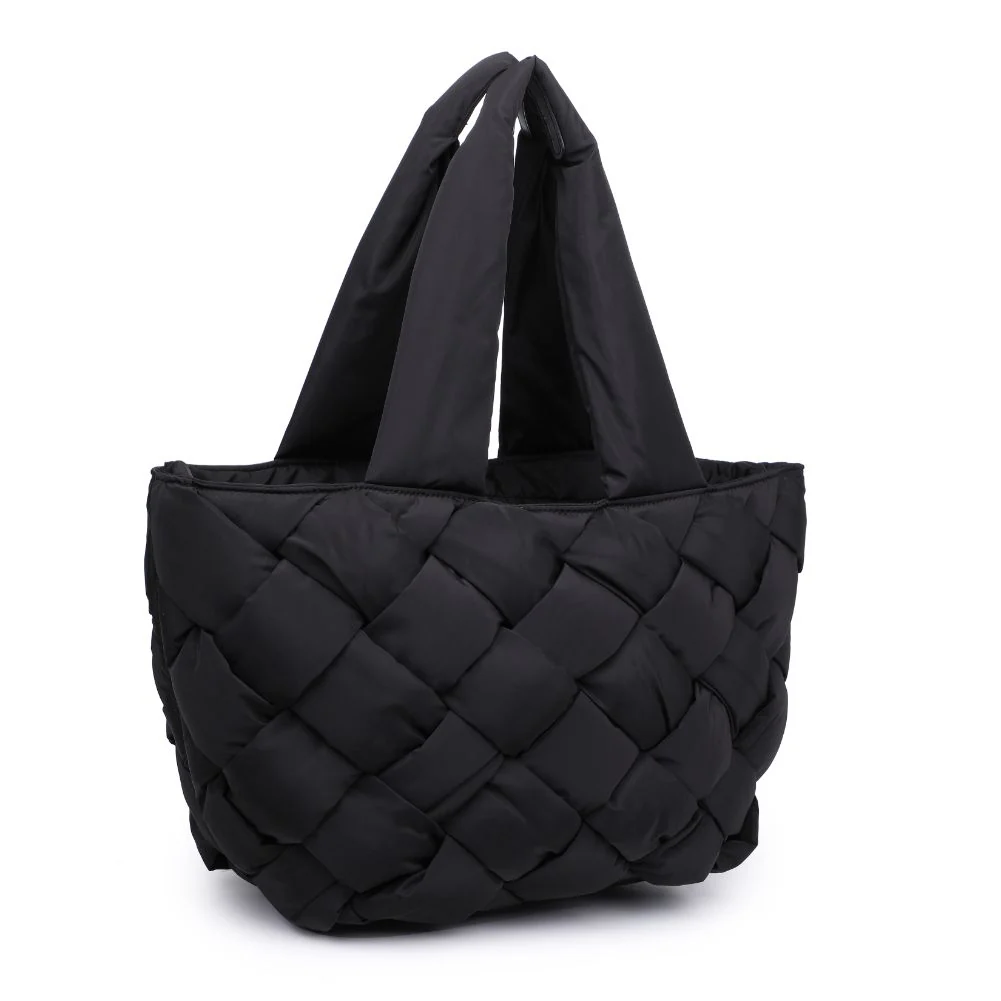 Puffer Jacket Woven Tote - Image 3