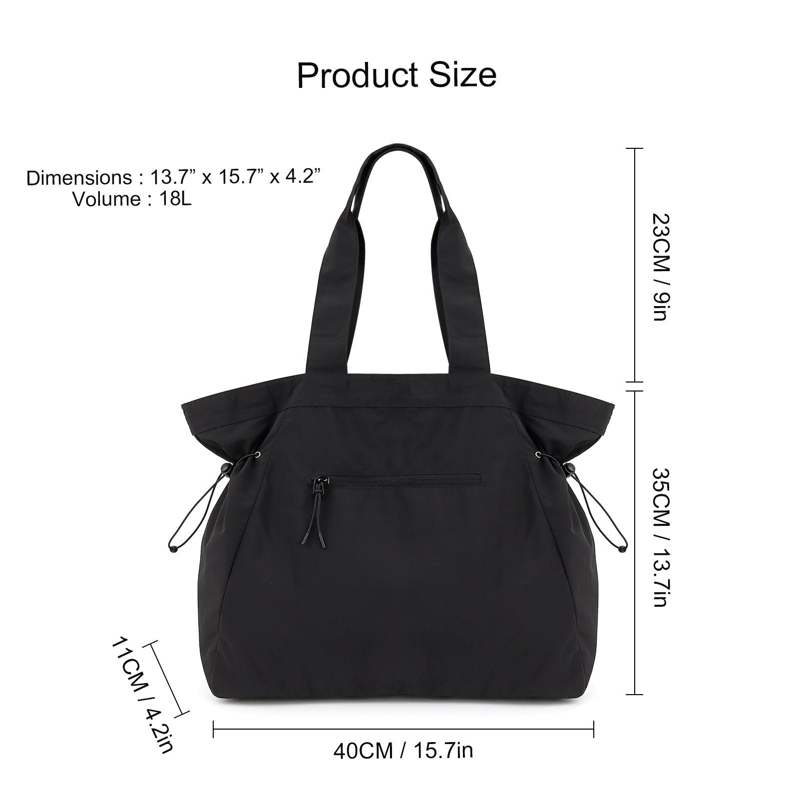 Tote Bag in Black - Image 2